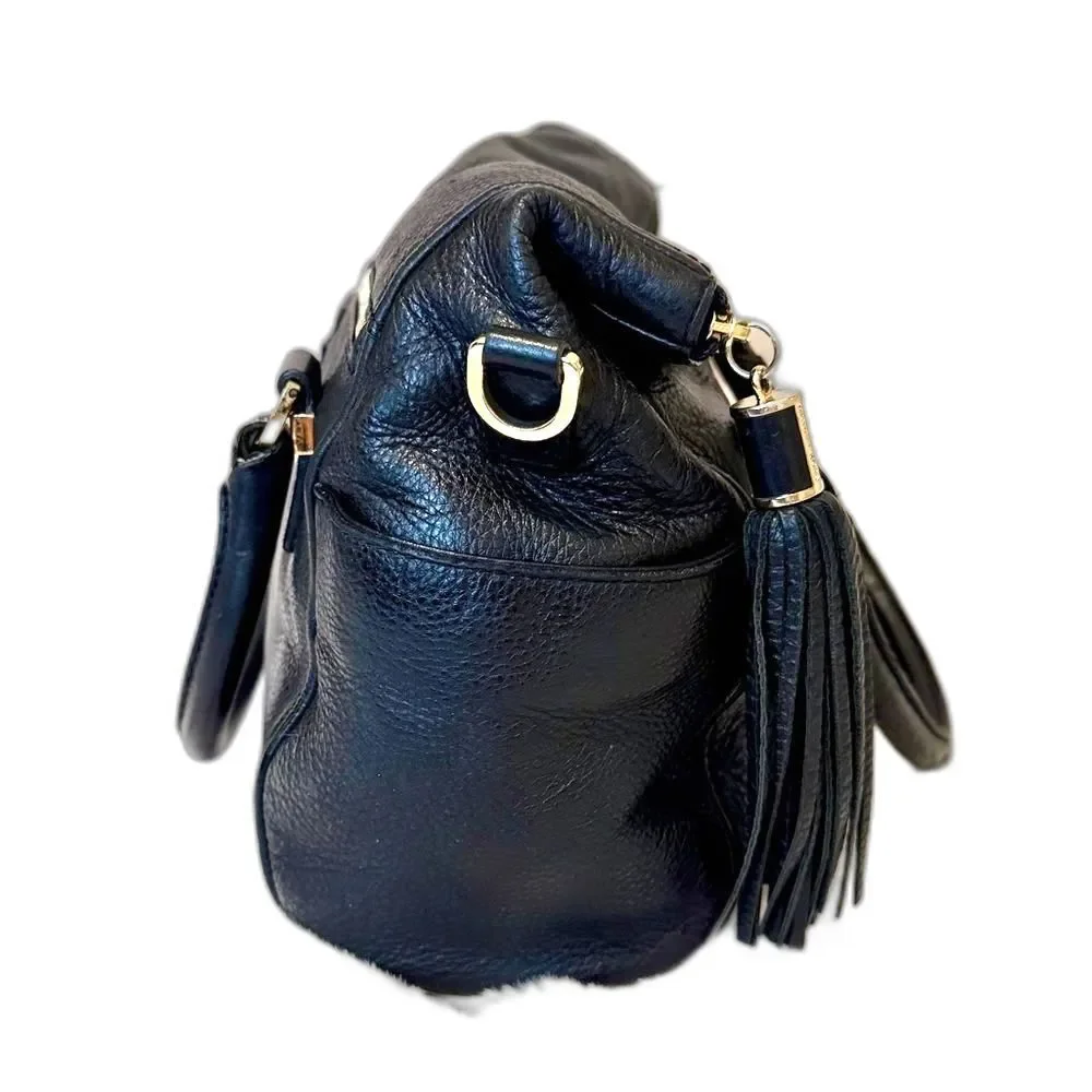 Michael Kors Weston Pebble Leather Foldover Satchel